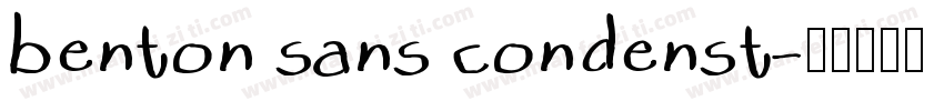 benton sans condenst字体转换